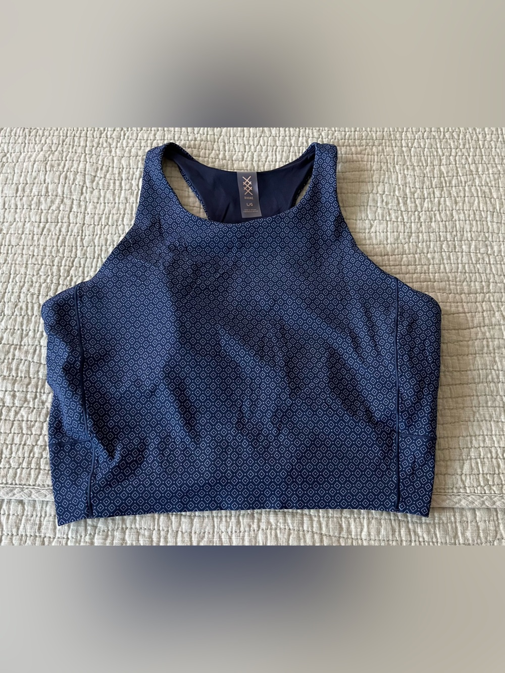 RHONE Navy Blue longline bra